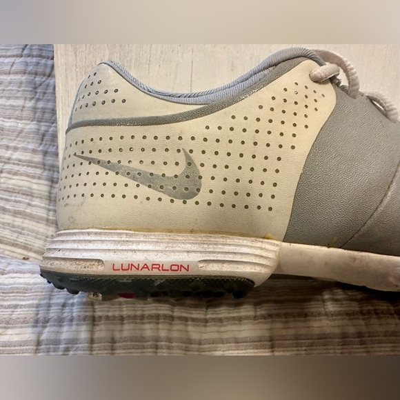 Nike Lunar Control Women’s Golf Shoes Size 6.5 | White & Gray | Spiked - Picture 6 of 9